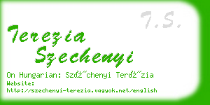 terezia szechenyi business card